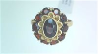 Ringe Sommer Dame Anello Con Pietra in Gelbgold Granato STILE GRANATI OV 470 - STILE GRANATI OV 470